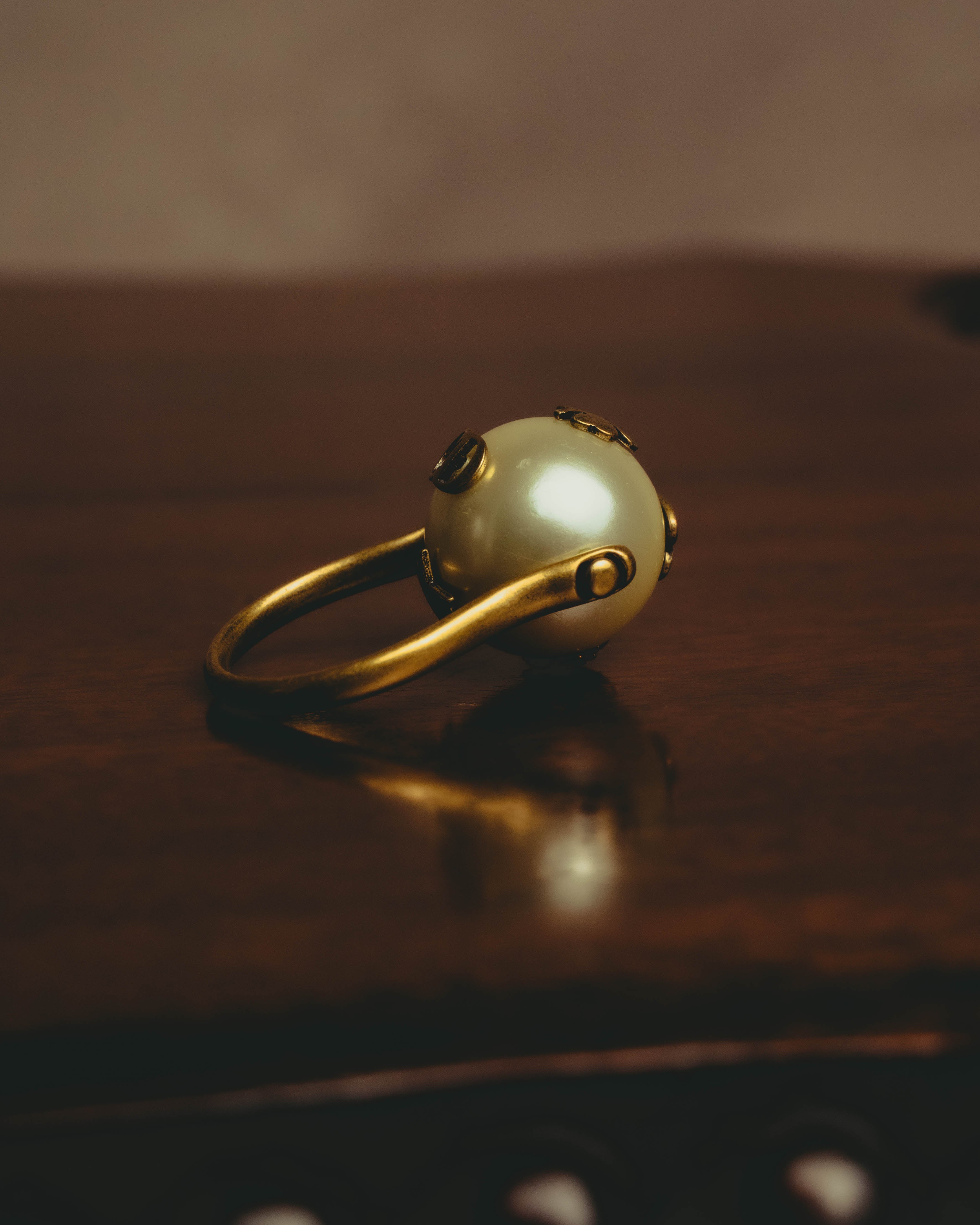 -SPECIAL- “Christian Dior” 2017-18 AW J’Adior pearl ball ring