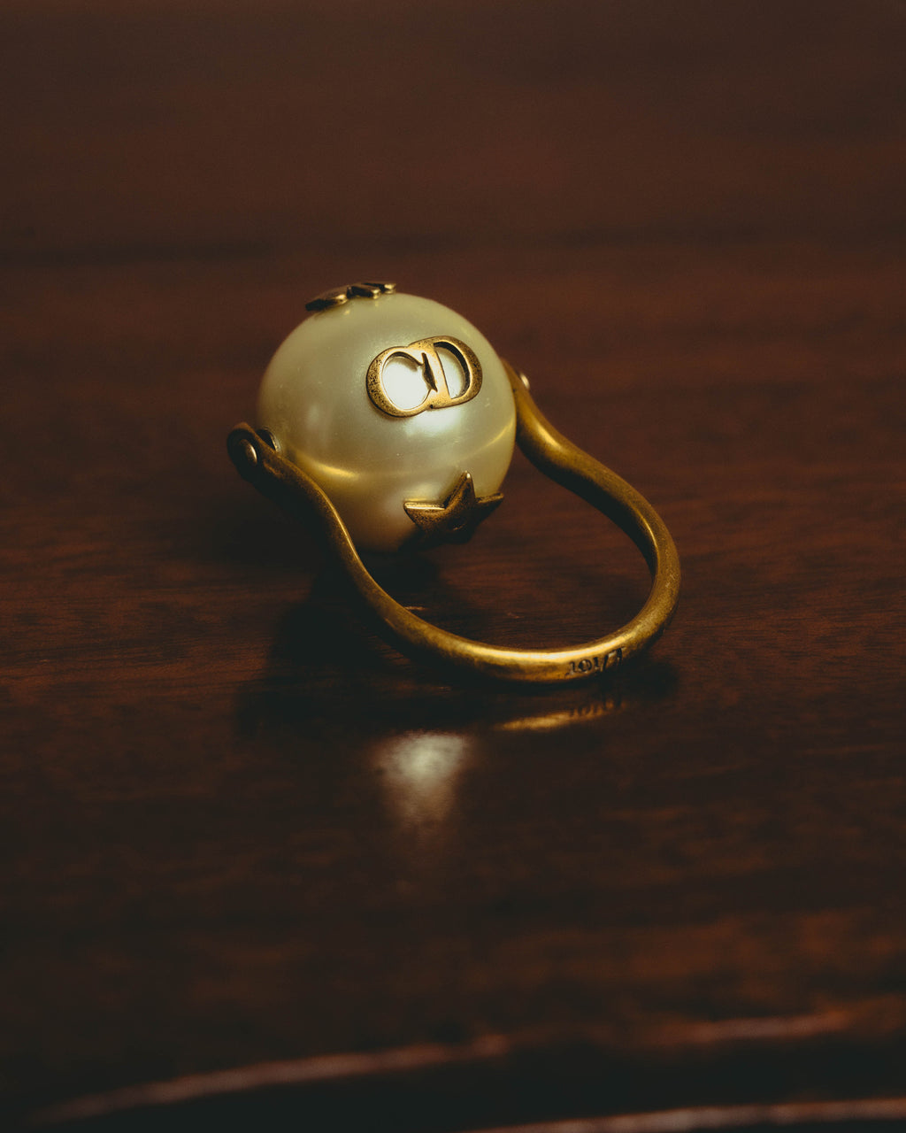 -SPECIAL- “Christian Dior” 2017-18 AW J’Adior pearl ball ring