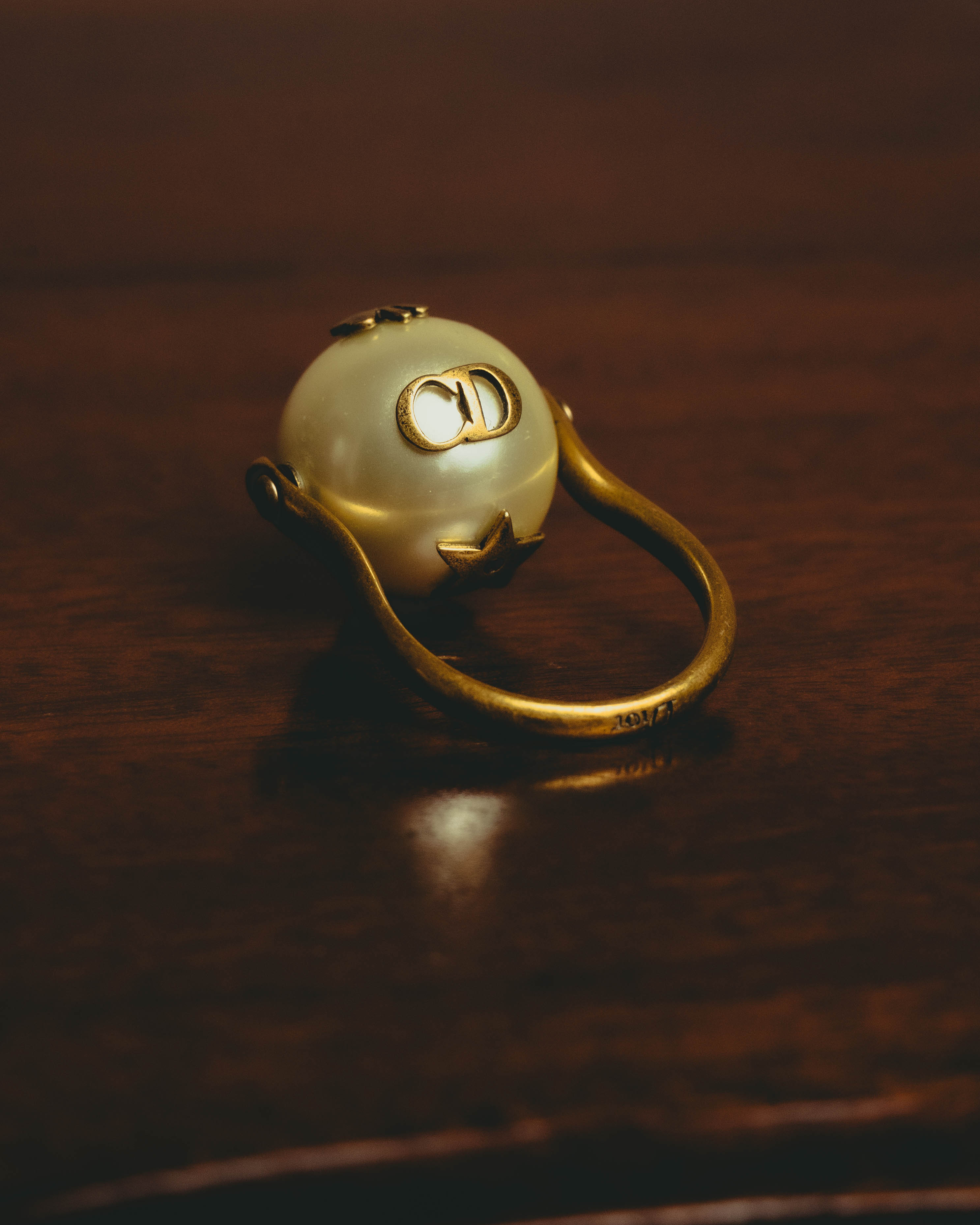 -SPECIAL- “Christian Dior” 2017-18 AW J’Adior pearl ball ring
