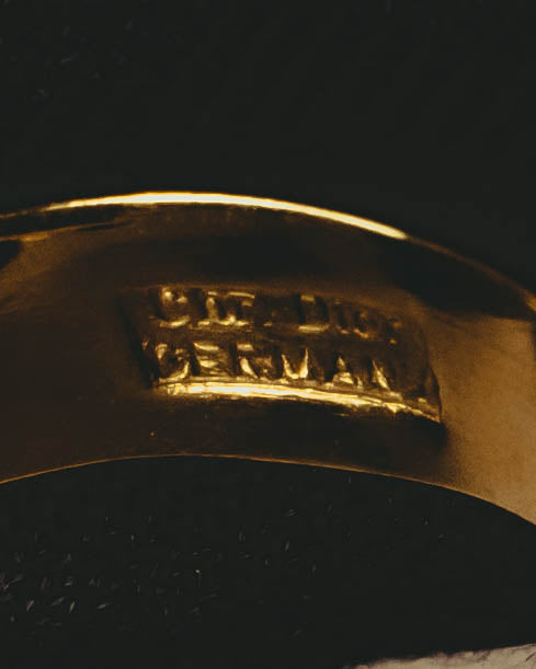 -SPECIAL- “Christian Dior” 60’s-70’s Blue cabochon cocktail ring