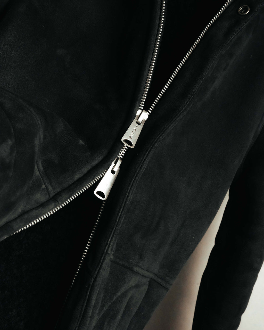 "Ralph Lauren" 00's-10's Long hooded shearling coat