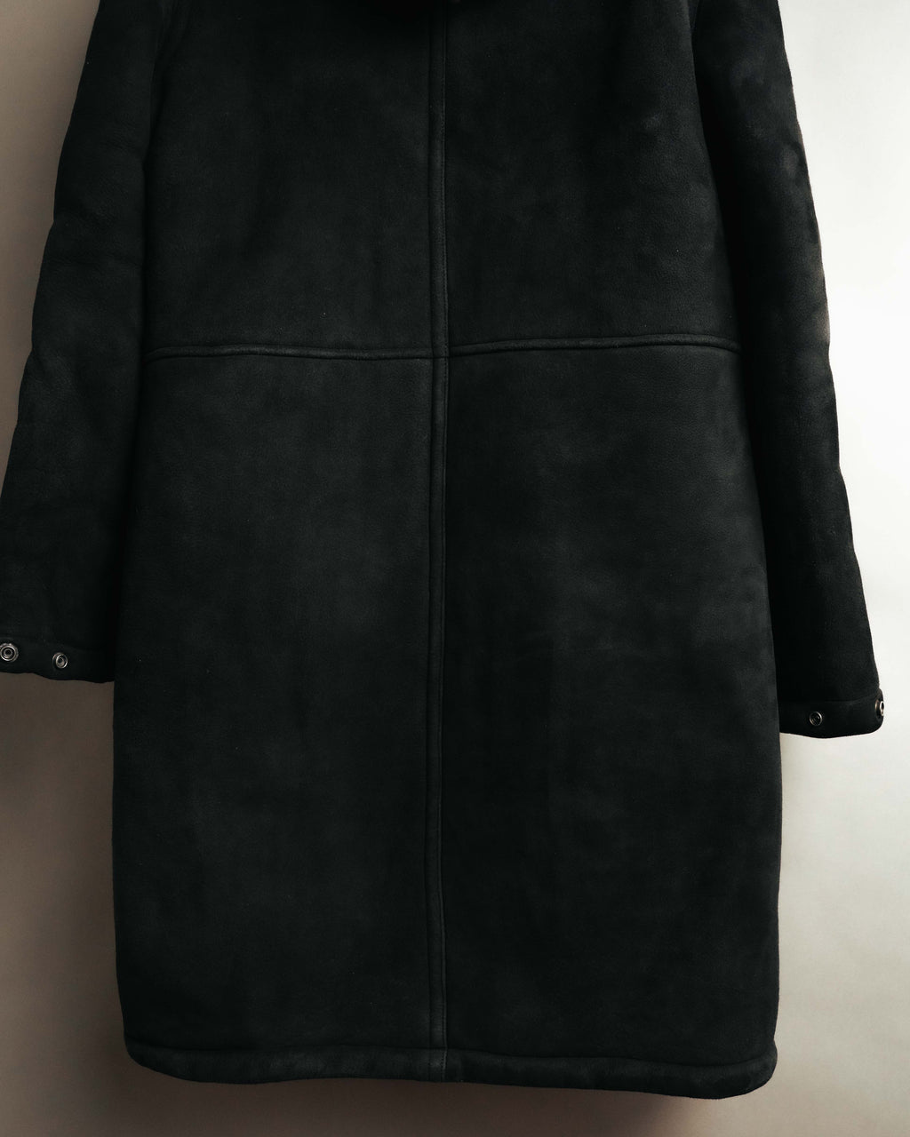 "Ralph Lauren" 00's-10's Long hooded shearling coat