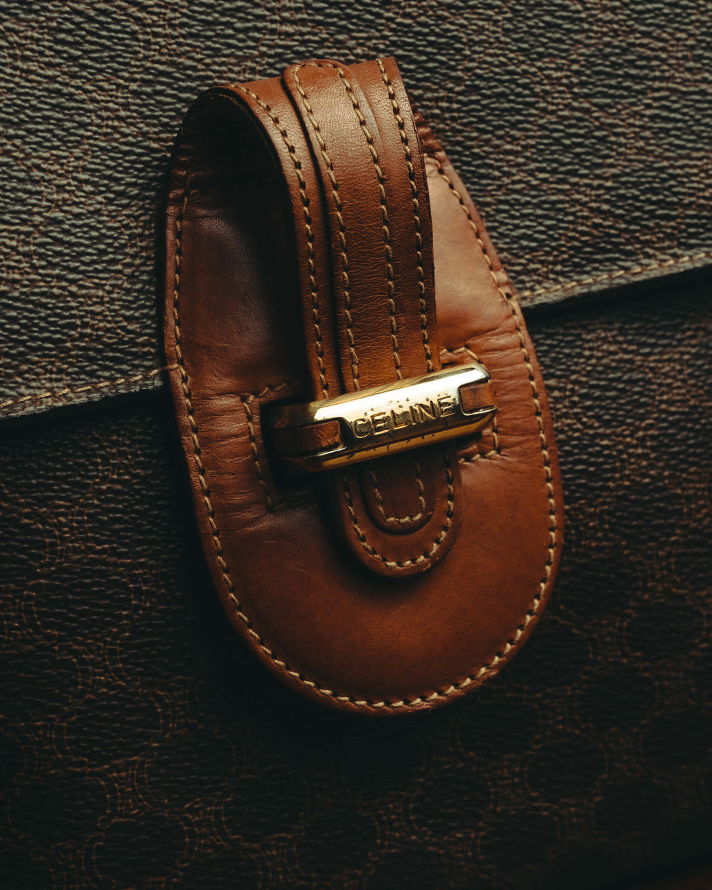 "CELINE" 80's-90's Classic monogram top-handle handbag
