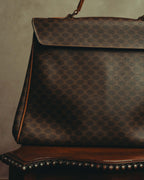 "CELINE" 80's-90's Classic monogram top-handle handbag