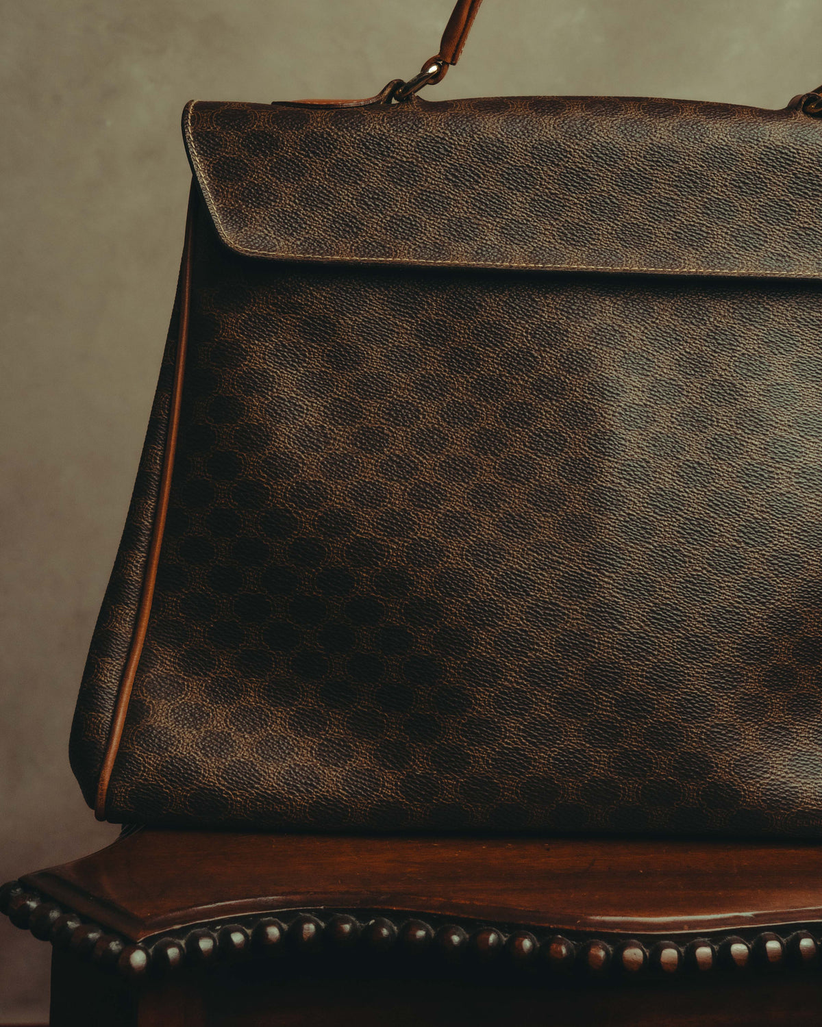 "CELINE" 80's-90's Classic monogram top-handle handbag