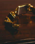 -SPECIAL- “LOEWE” 80’s-90’s rectangular anagram bangle bracelet watch