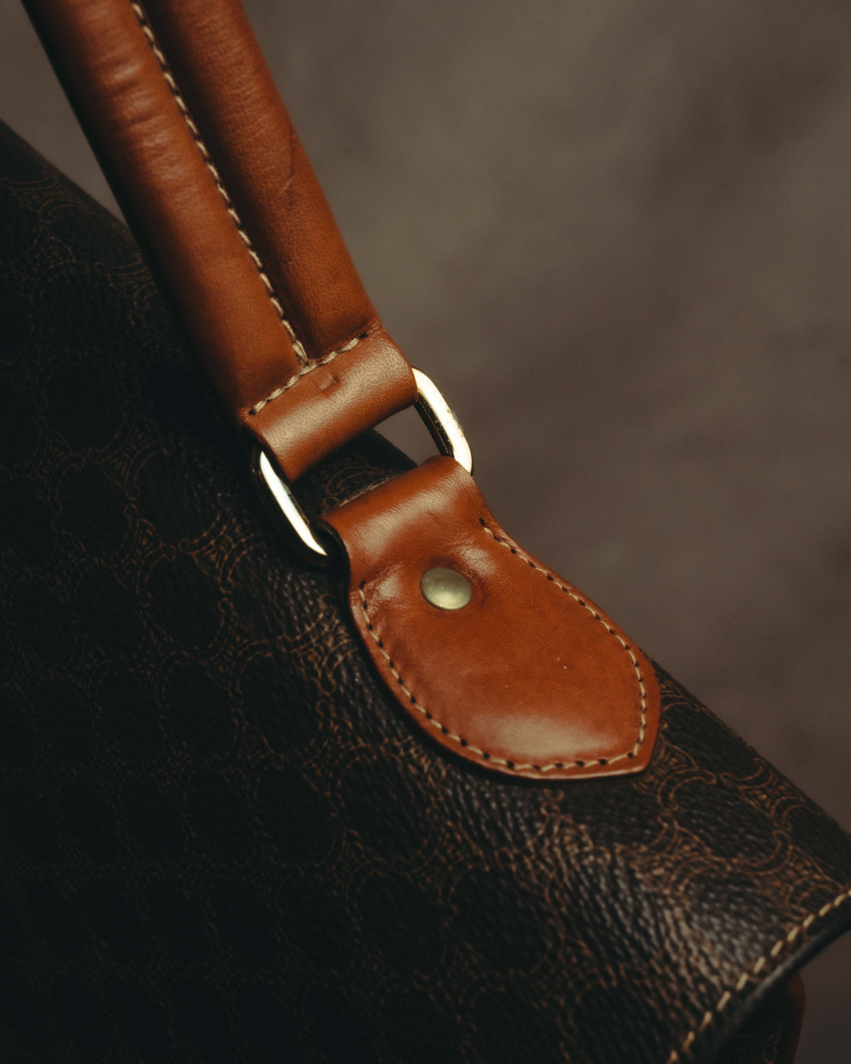 "CELINE" 80's-90's Classic monogram top-handle handbag