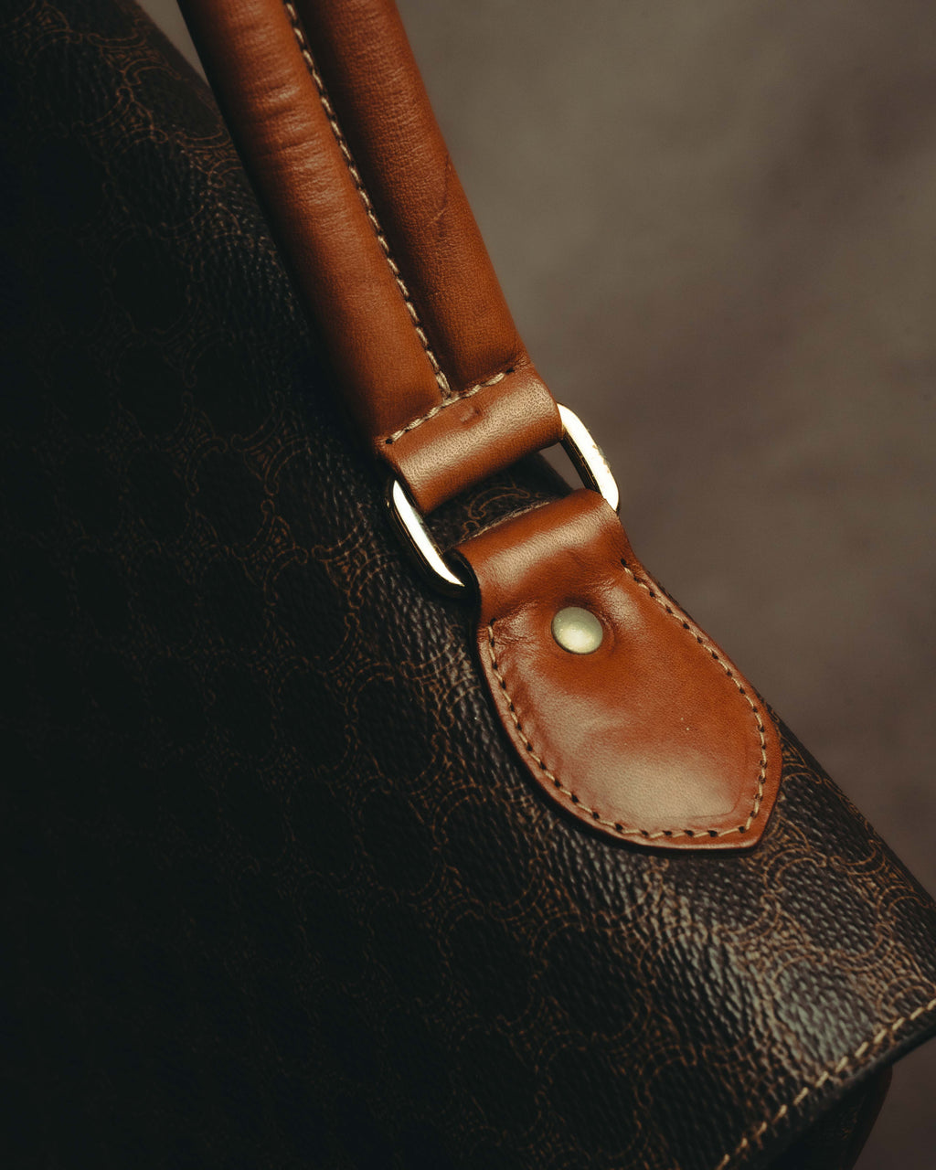 "CELINE" 80's-90's Classic monogram top-handle handbag
