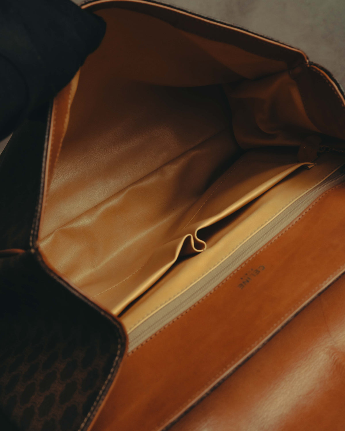"CELINE" 80's-90's Classic monogram top-handle handbag