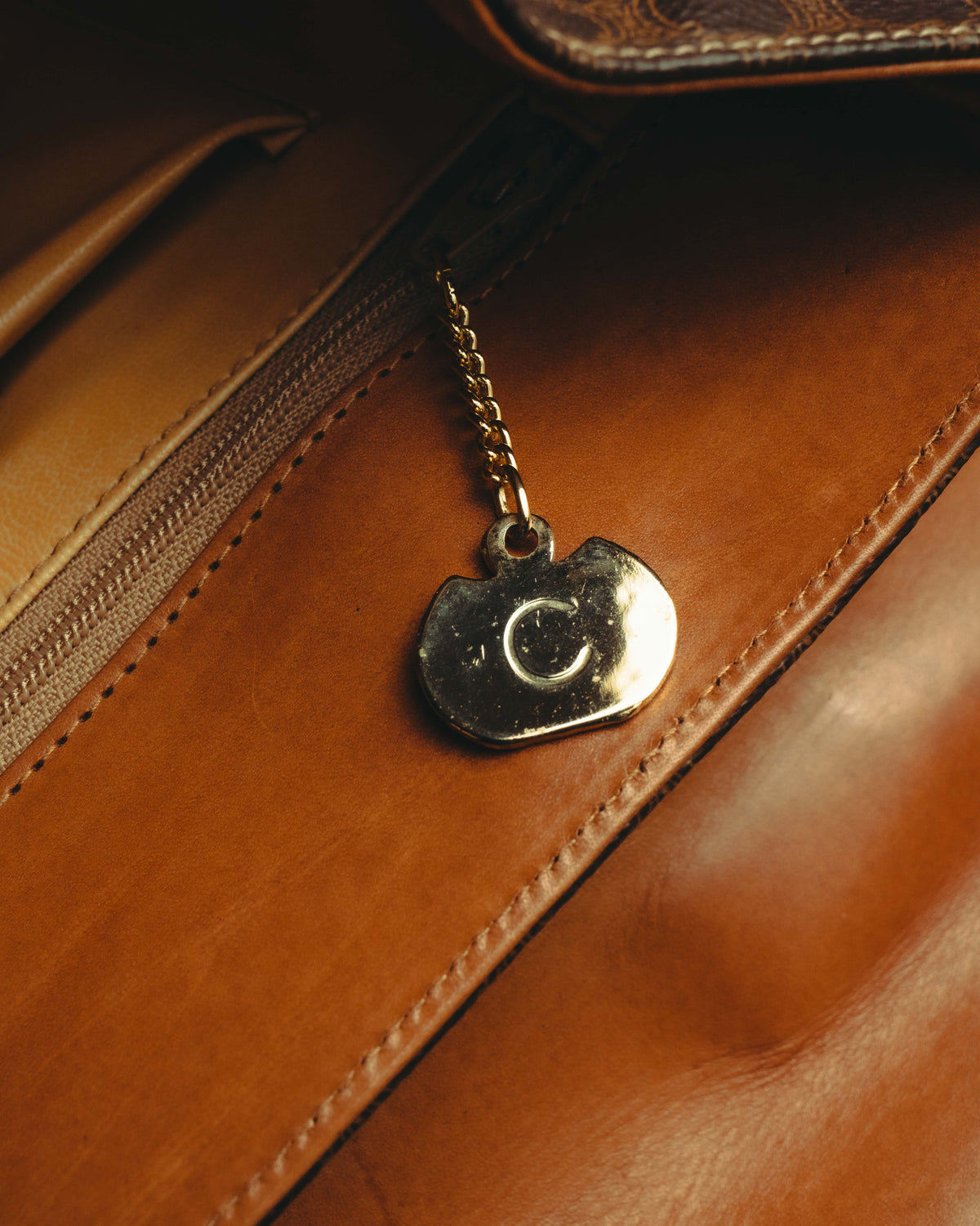 "CELINE" 80's-90's Classic monogram top-handle handbag