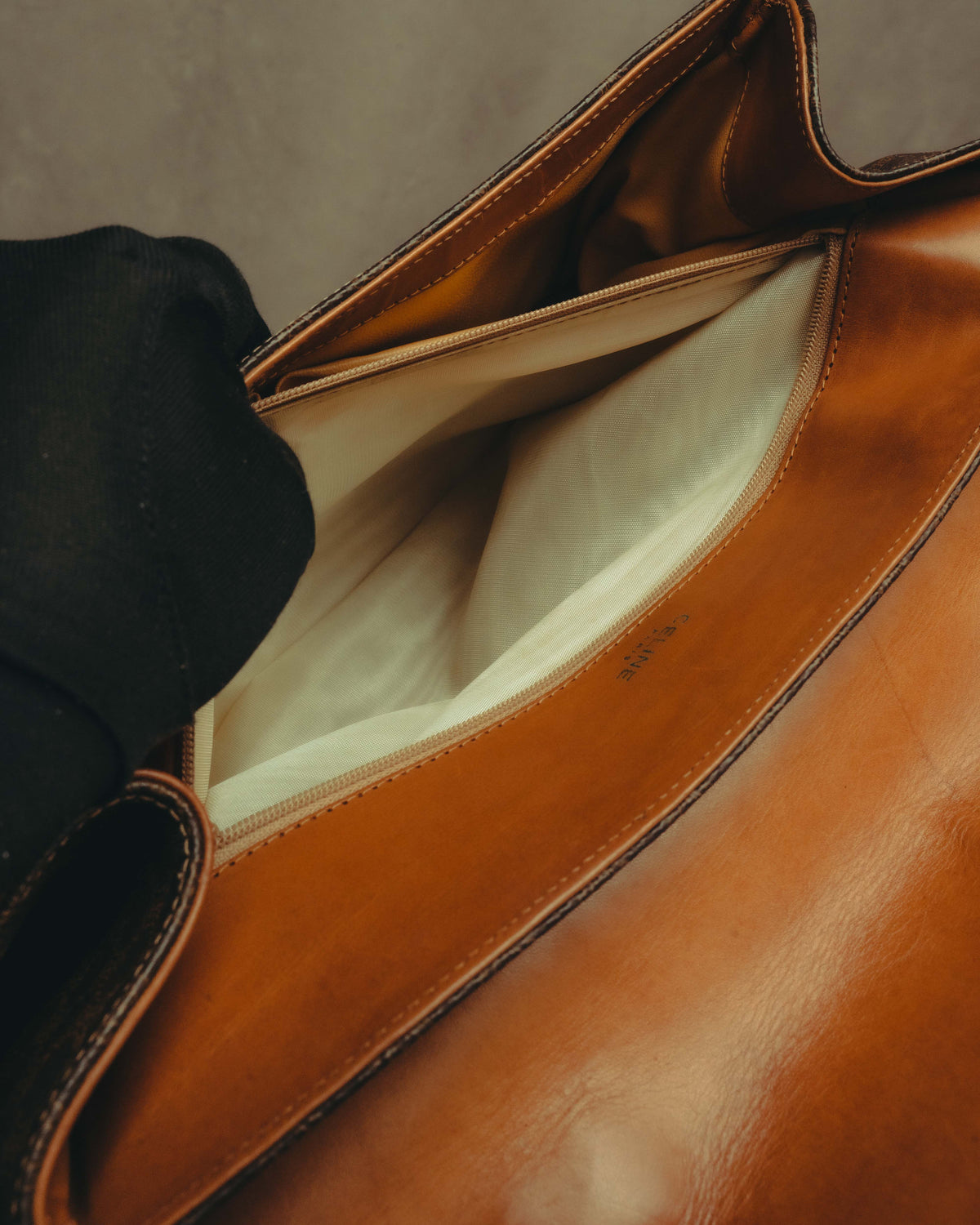 "CELINE" 80's-90's Classic monogram top-handle handbag