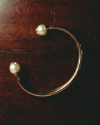 "Dior" 2020's Star pearl open cuff bangle