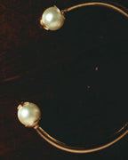 "Dior" 2020's Star pearl open cuff bangle