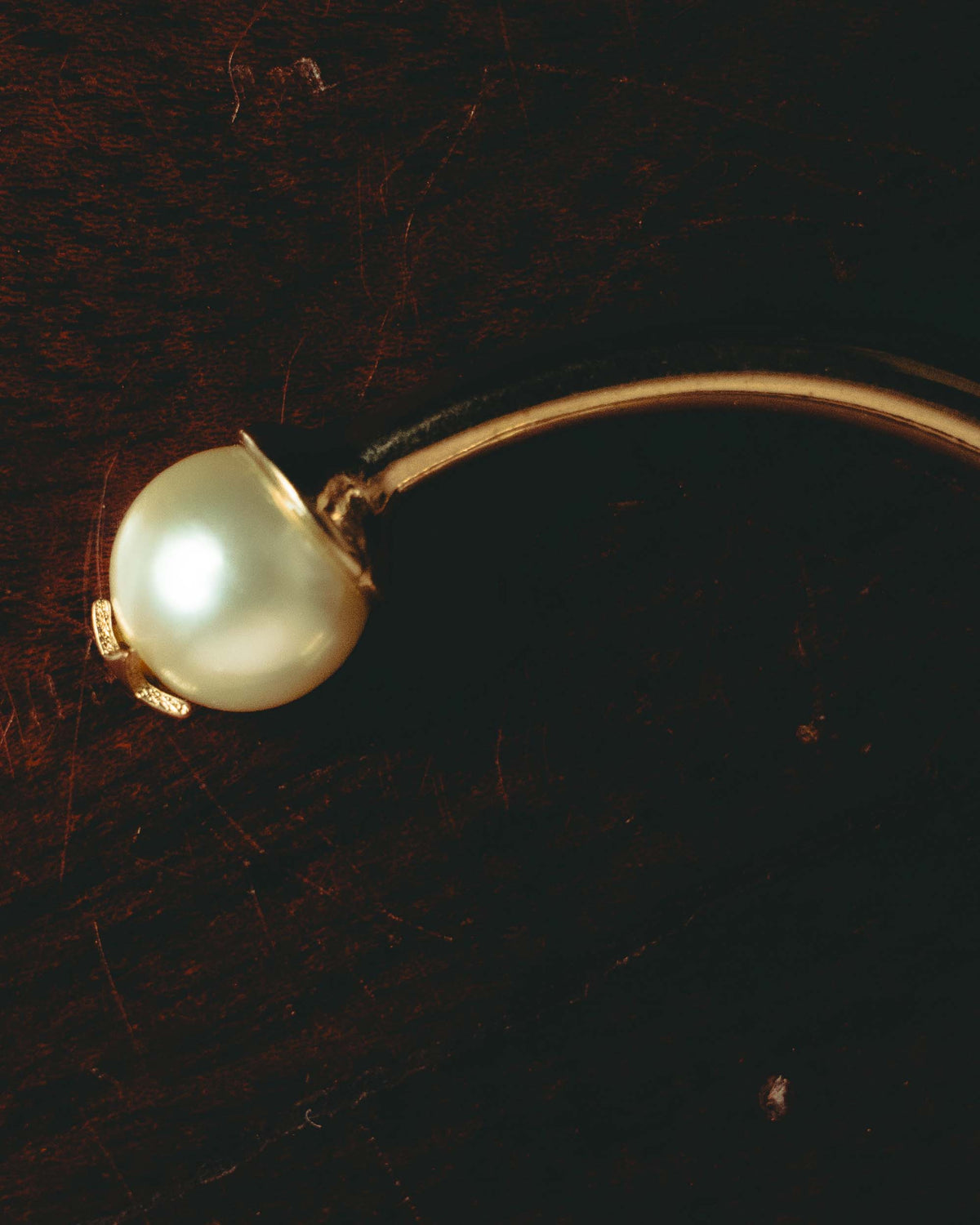 "Dior" 2020's Star pearl open cuff bangle
