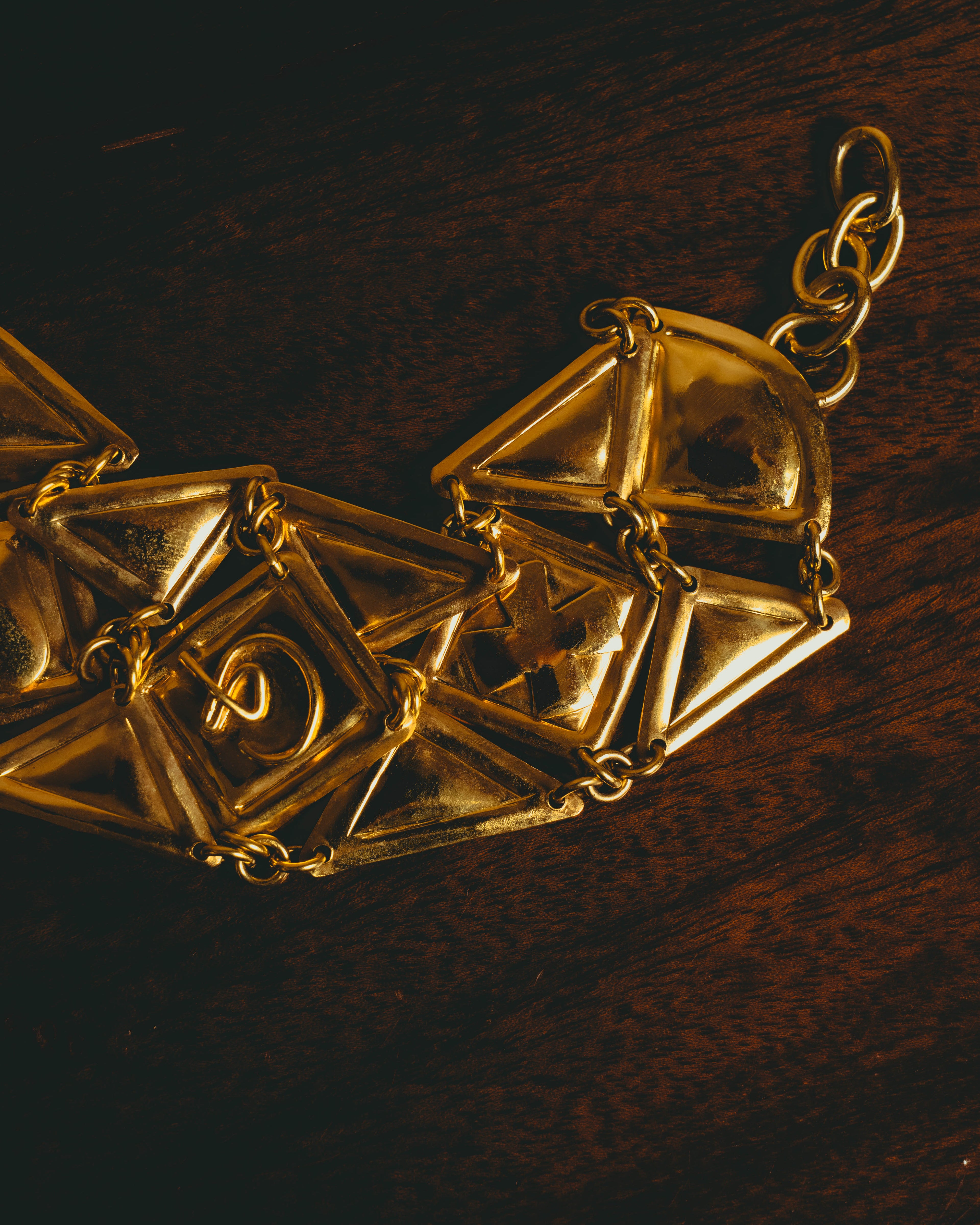 -SPECIAL- “Christian Lacroix” 80’s-90’s Geometric articulated statement necklace