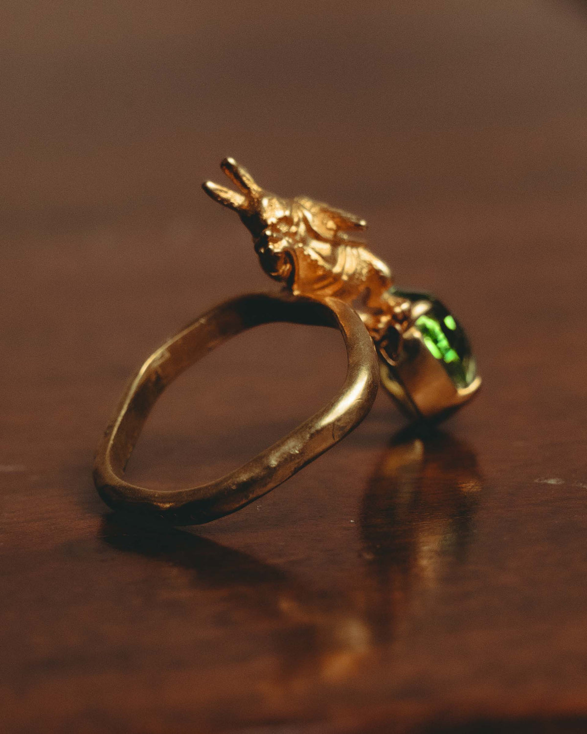 "Dior" 2021-22's Sculptural rabbit cocktail ring