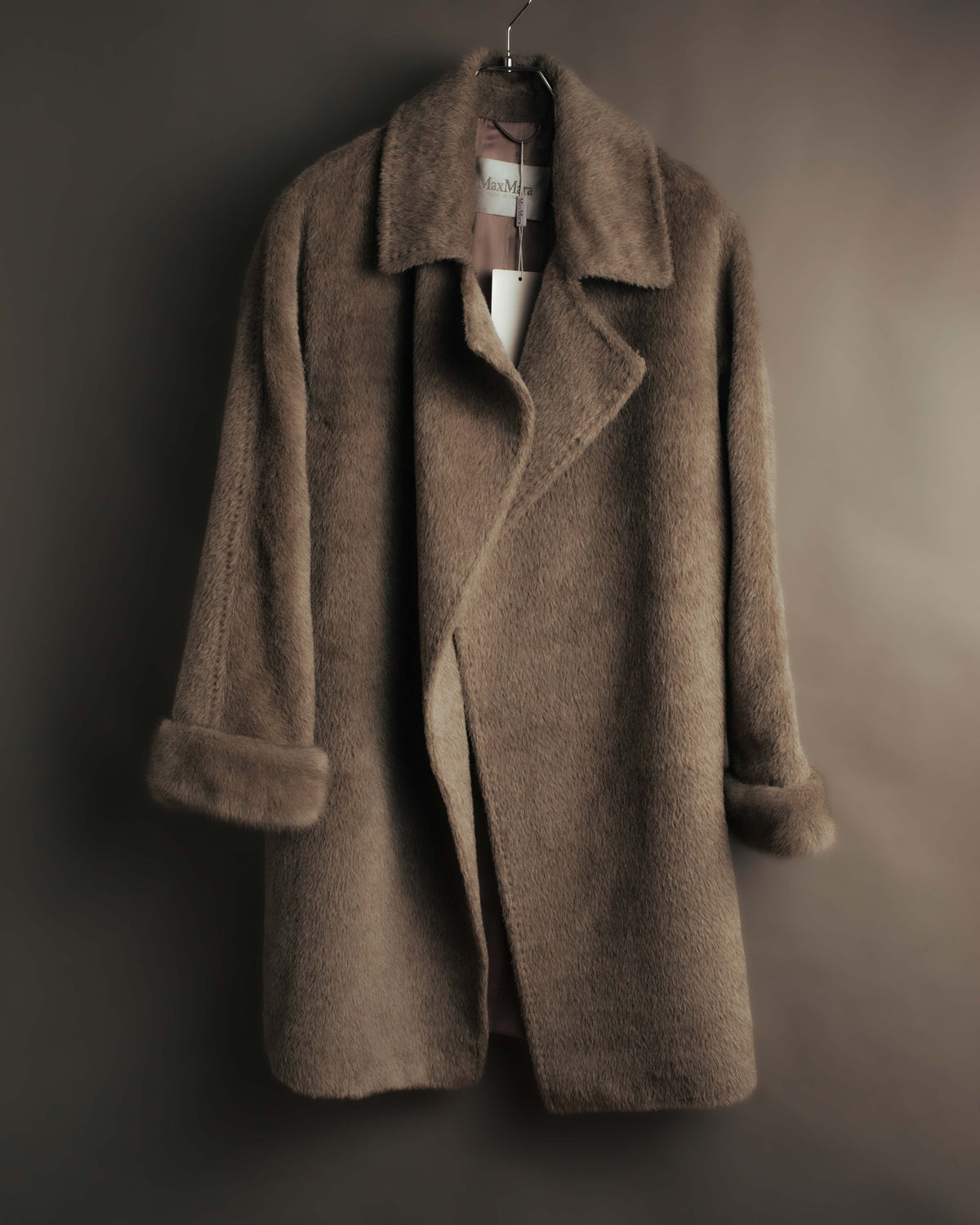 “Max Mara” 00’s-10’s Textured wool silk cashmere long coat