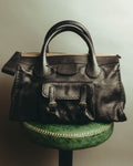 "Chloé" 00's Grained leather satchel bag