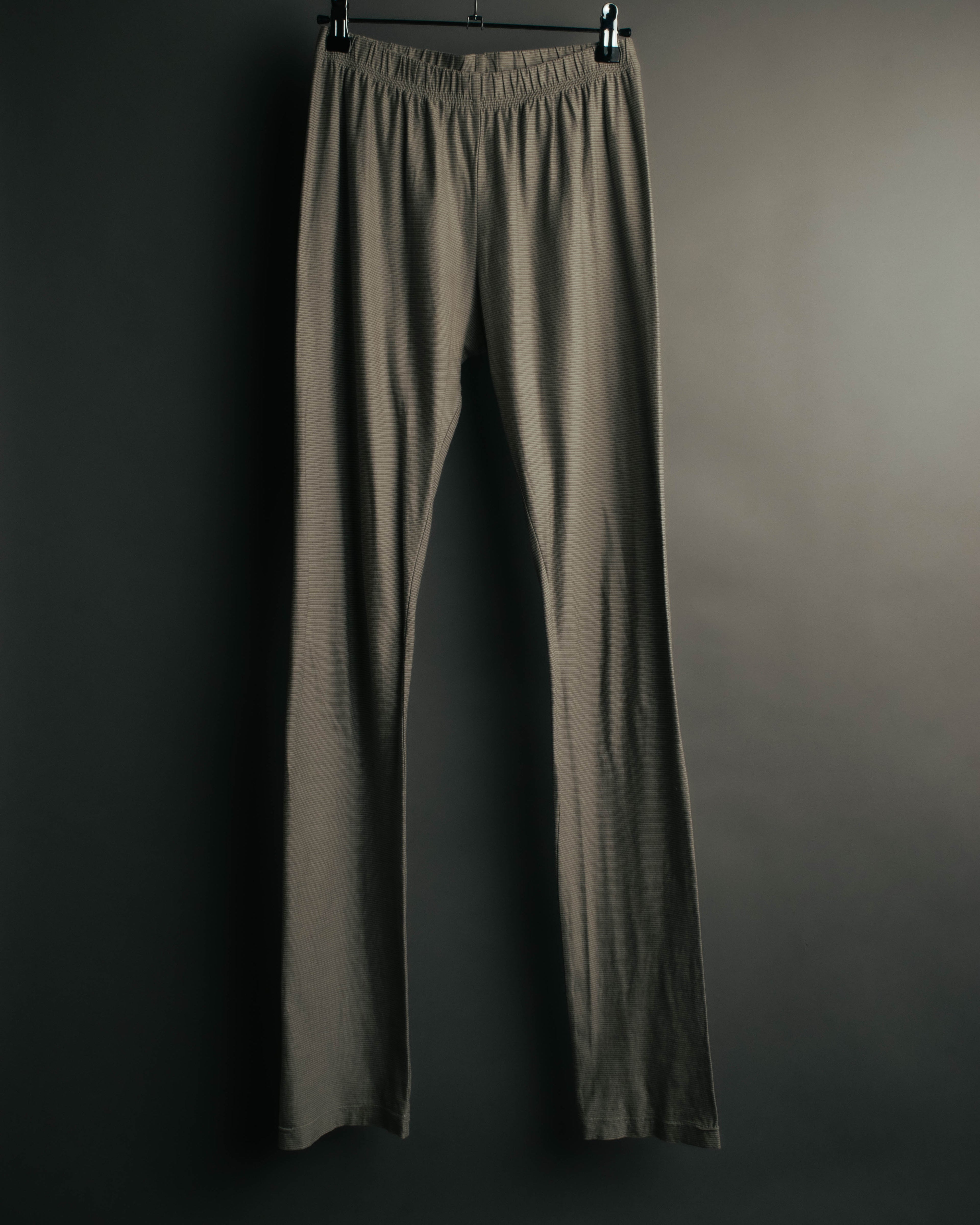"VERONIQUE BRANQUINHO" 90's-00's Ribbed cotton easy pants