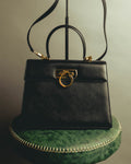"Salvatore Ferragamo" 00's-10's Embossed leather top-handle bag