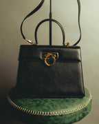 "Salvatore Ferragamo" 00's-10's Embossed leather top-handle bag