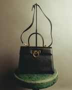 "Salvatore Ferragamo" 00's-10's Embossed leather top-handle bag