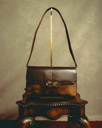 –SPECIAL– "GUCCI" 70's Classic horsebit shoulder bag