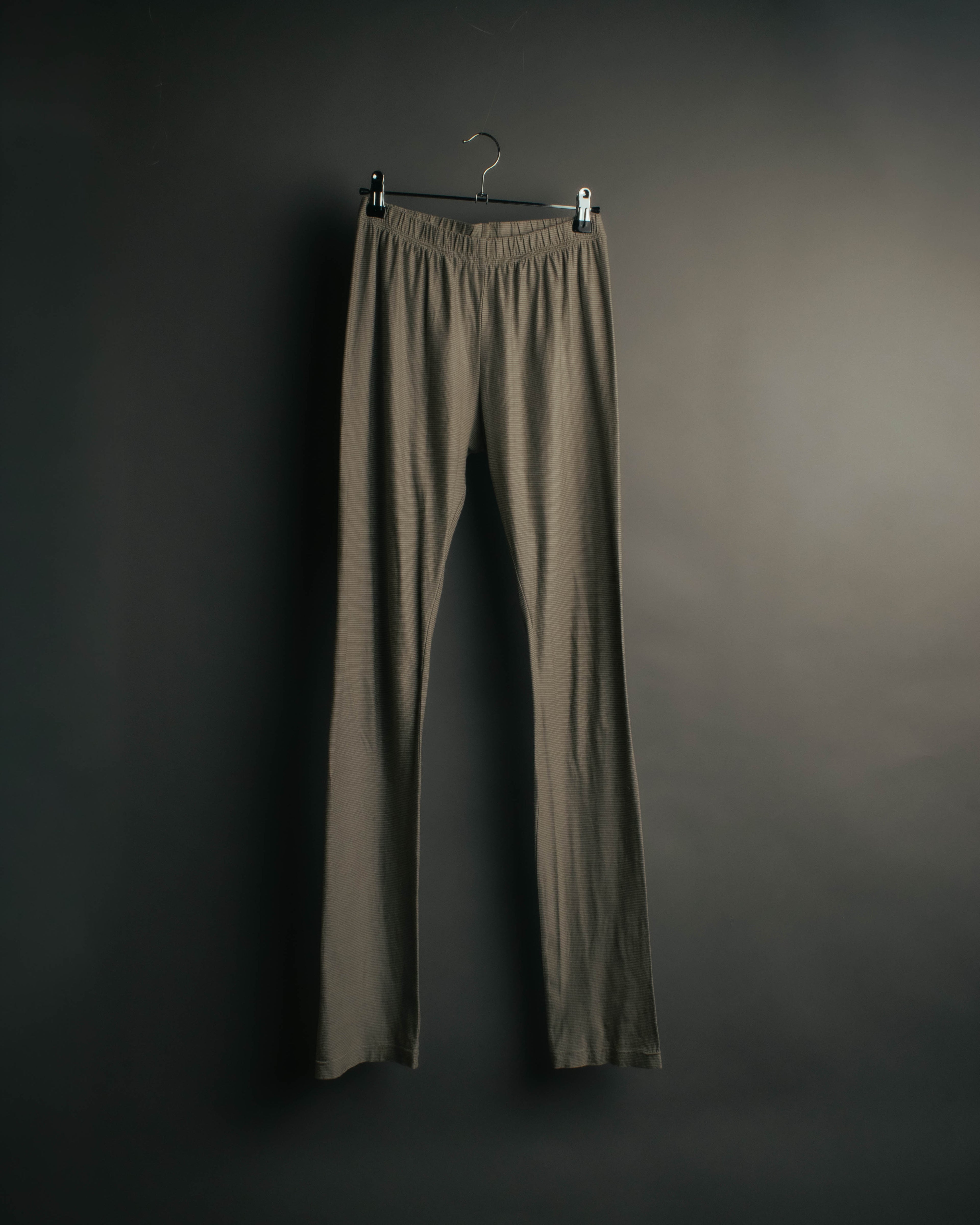 "VERONIQUE BRANQUINHO" 90's-00's Ribbed cotton easy pants