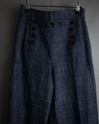 “Christian Dior” 2021 Sailor front wide trousers