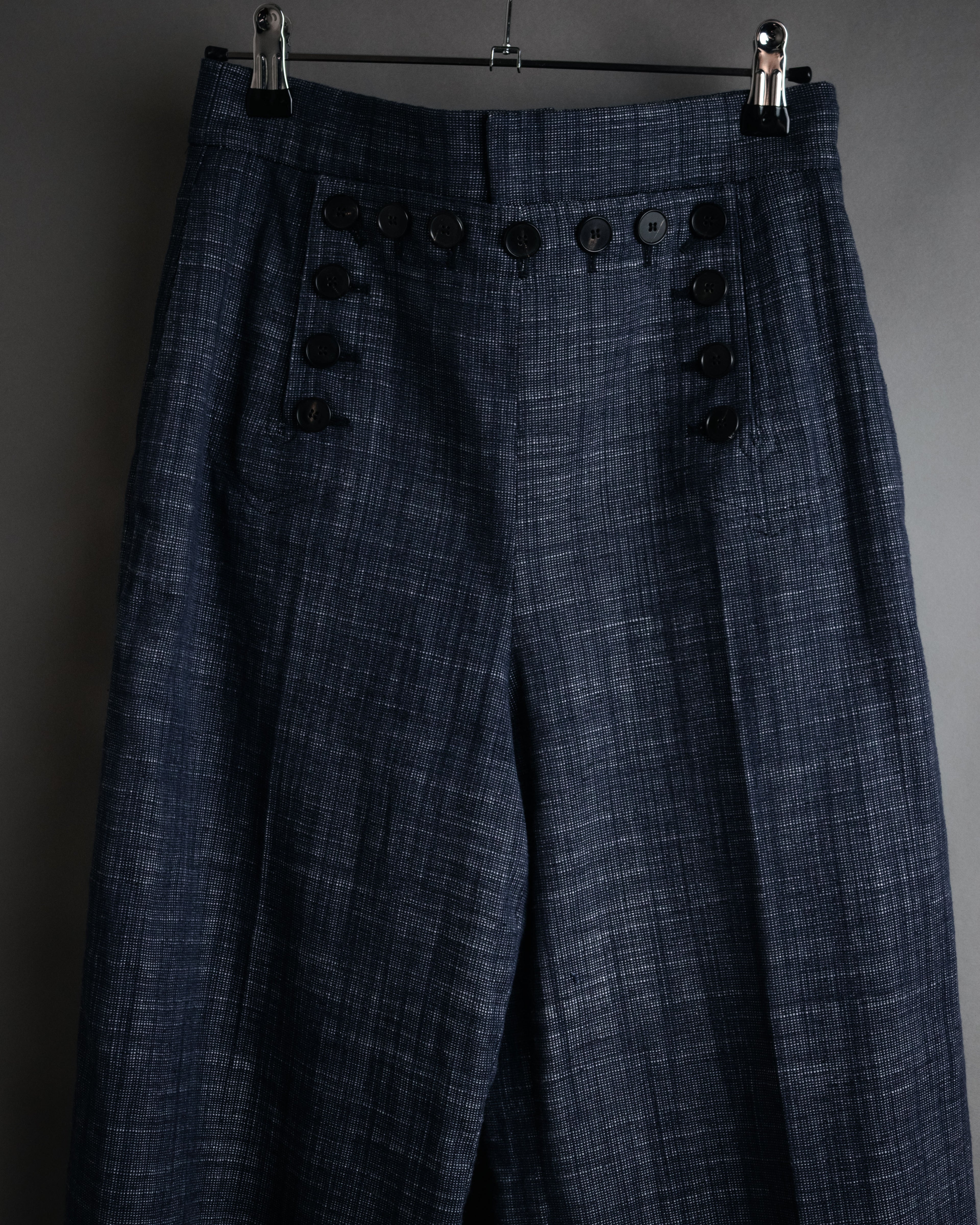 “Christian Dior” 2021 Sailor front wide trousers