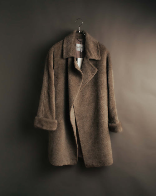 “Max Mara” 00’s-10’s Textured wool silk cashmere long coat
