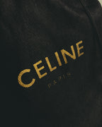 "CELINE" Late 80's-90's Teardrop leather backpack