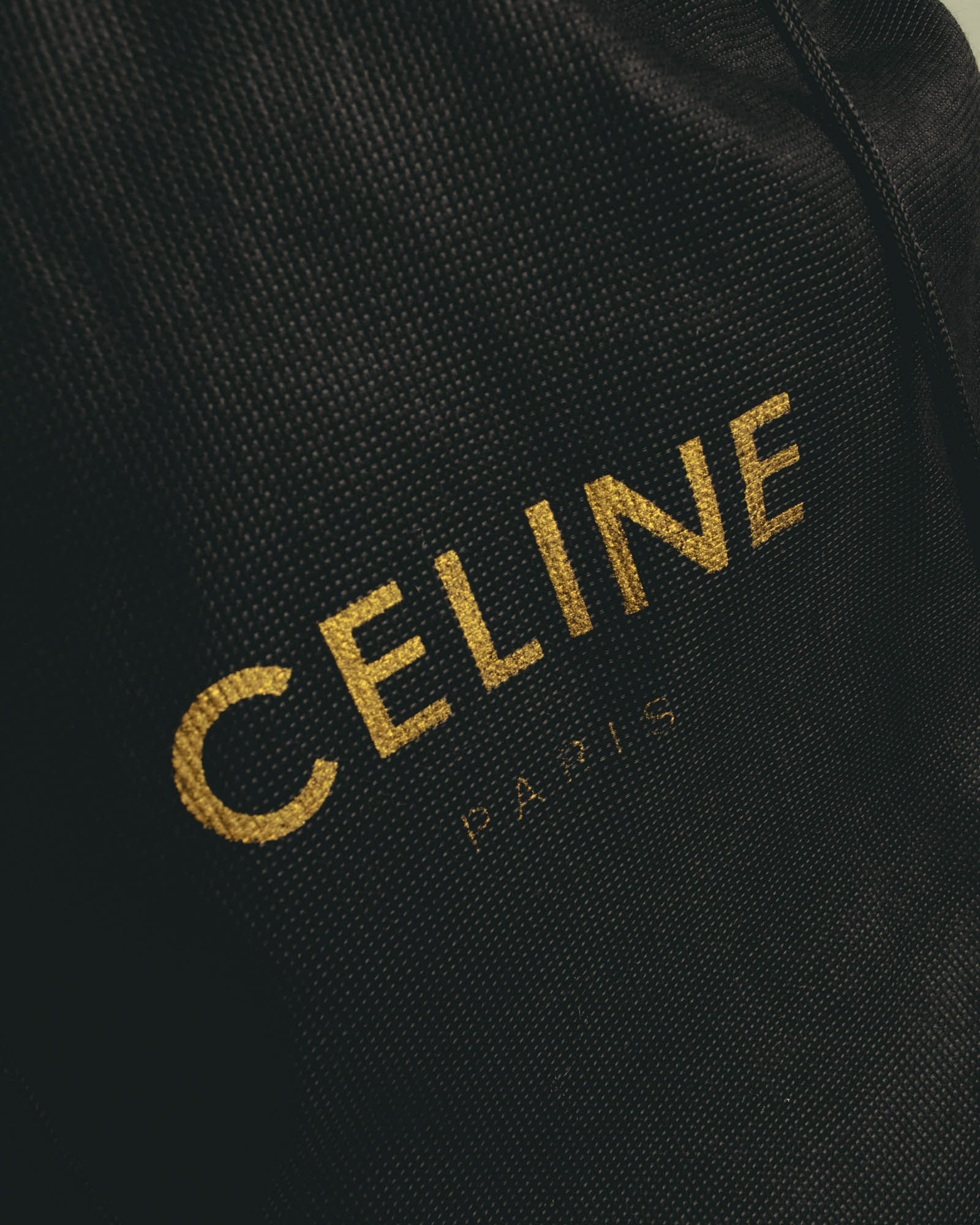 "CELINE" Late 80's-90's Teardrop leather backpack