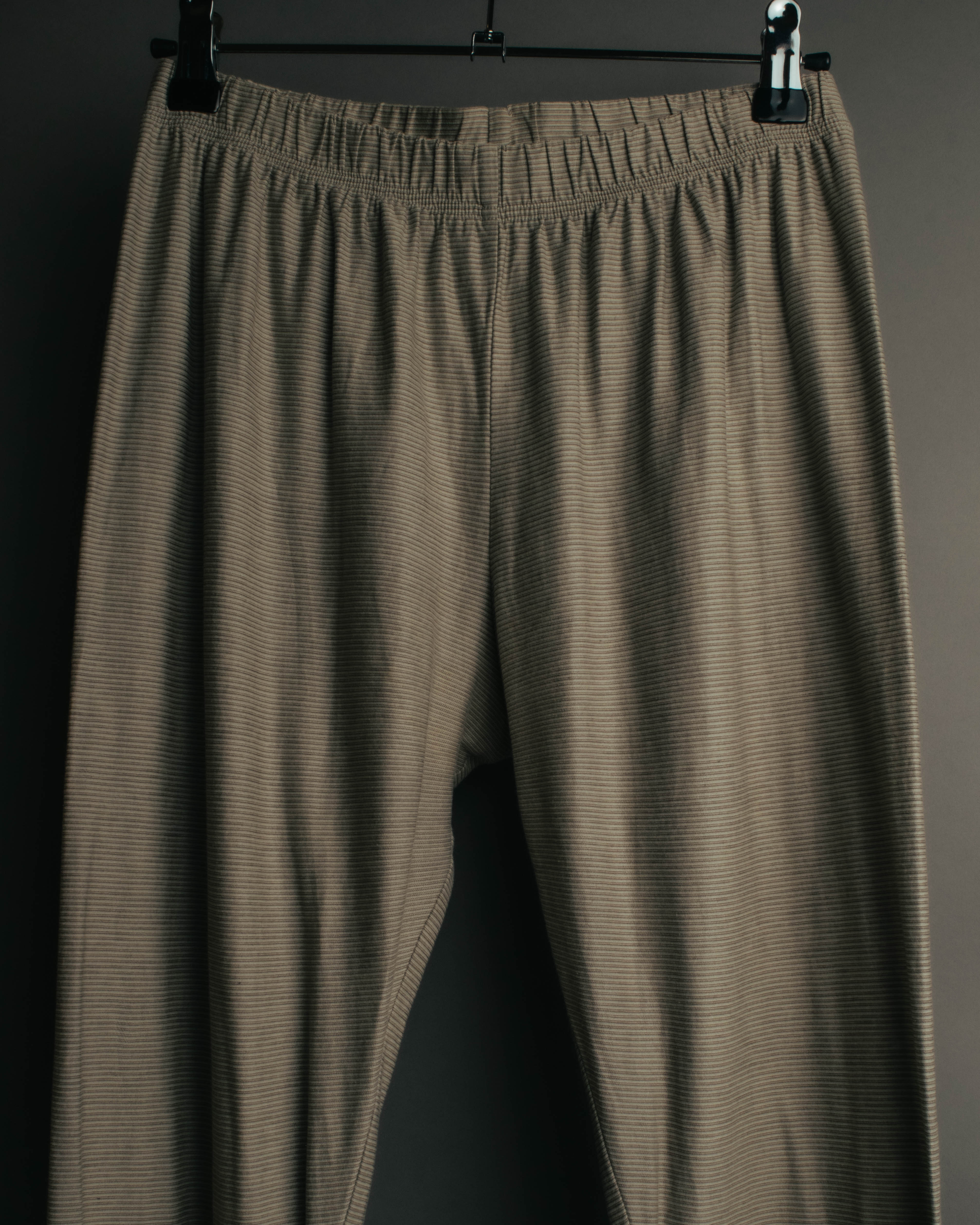"VERONIQUE BRANQUINHO" 90's-00's Ribbed cotton easy pants