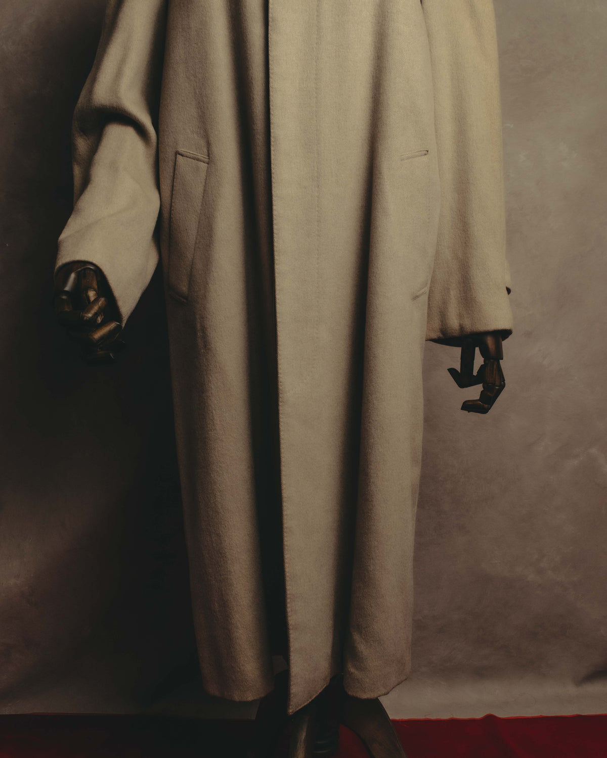 "Yves Saint Laurent" 90's Oversized wool balmacaan coat