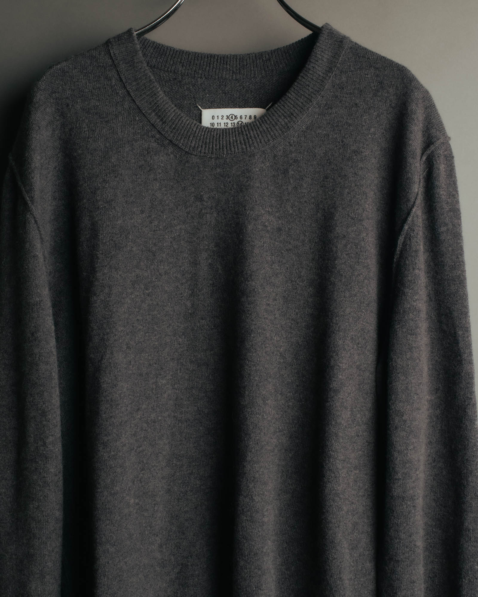 “Maison Margiela” 2023SS Minimal cashmere crewneck knit
