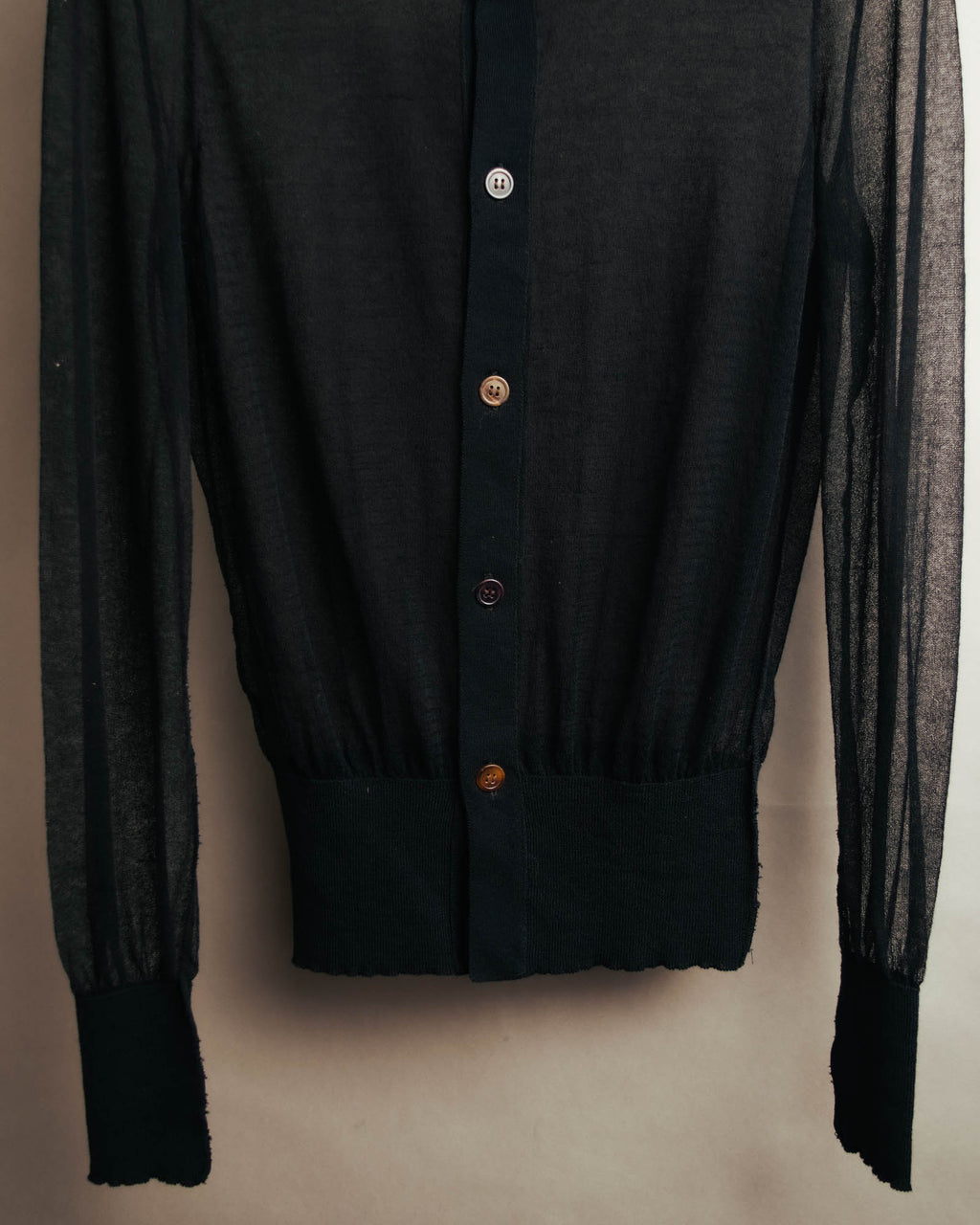 "Y's" Sheer knit cardigan