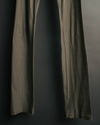 "VERONIQUE BRANQUINHO" 90's-00's Ribbed cotton easy pants