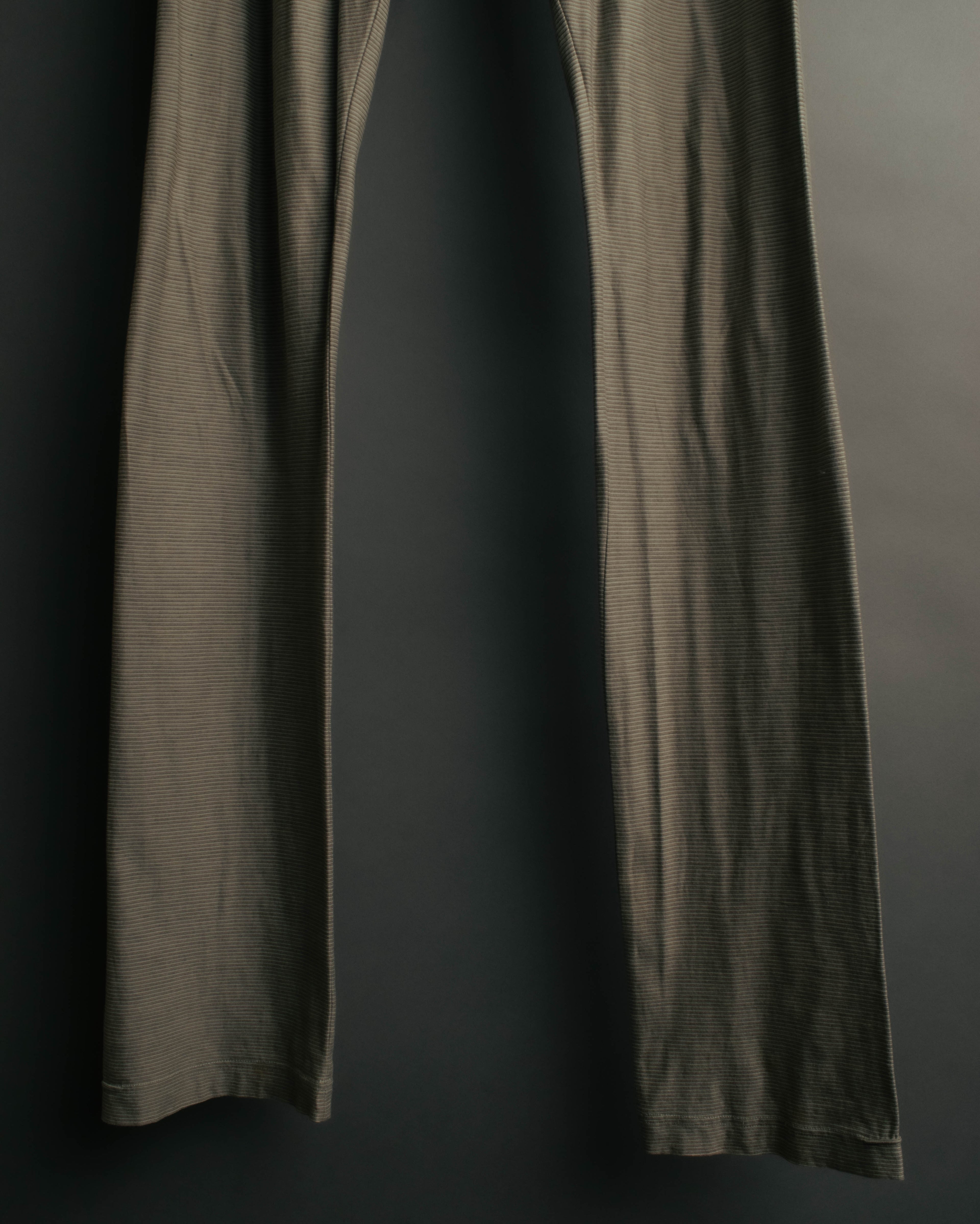 "VERONIQUE BRANQUINHO" 90's-00's Ribbed cotton easy pants