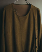 "Maison Margiela" 2017SS Paneled side button knit pullover