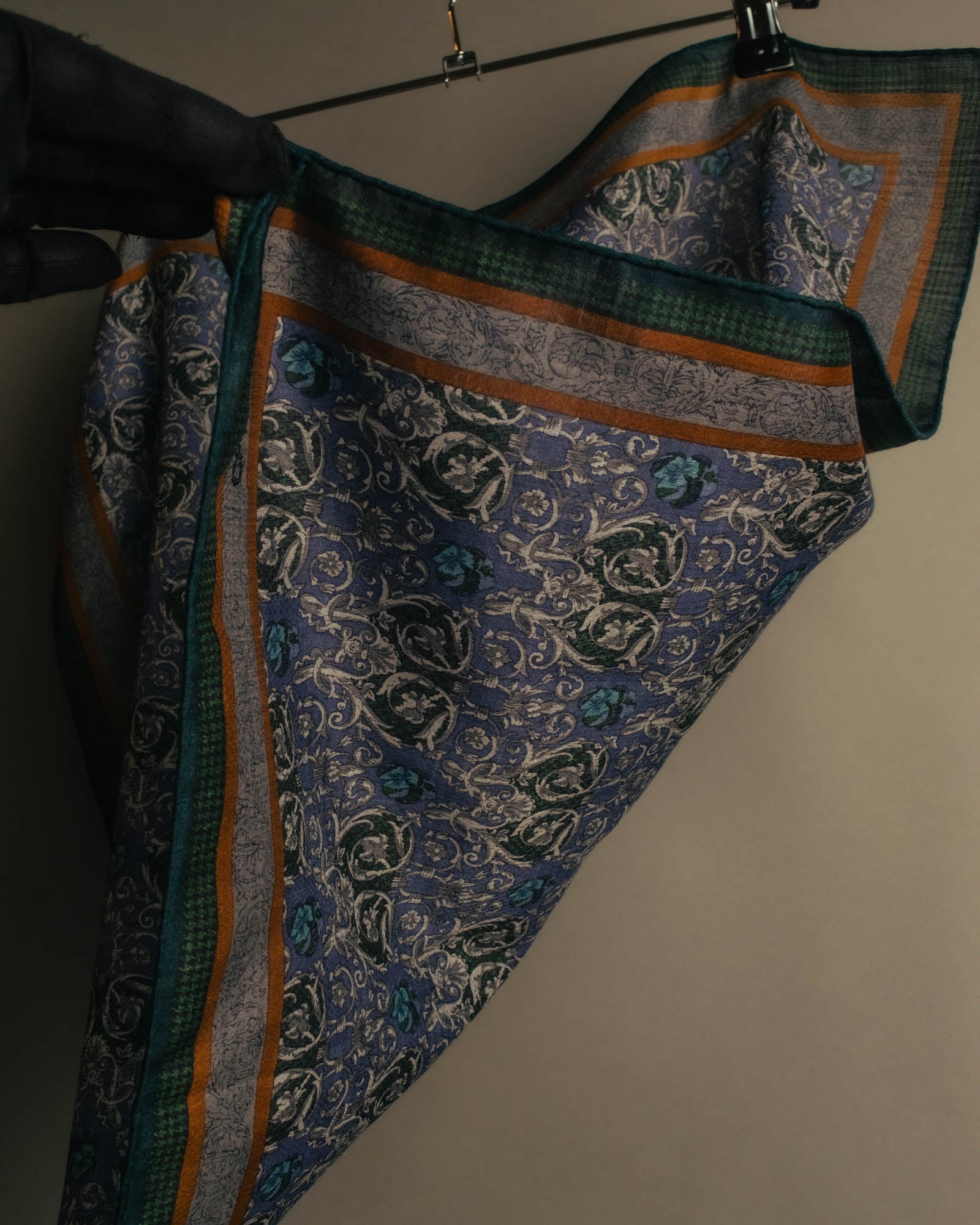 “Christian Dior” 90’s Botanical tapestry cotton scarf