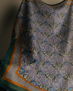 “Christian Dior” 90’s Botanical tapestry cotton scarf
