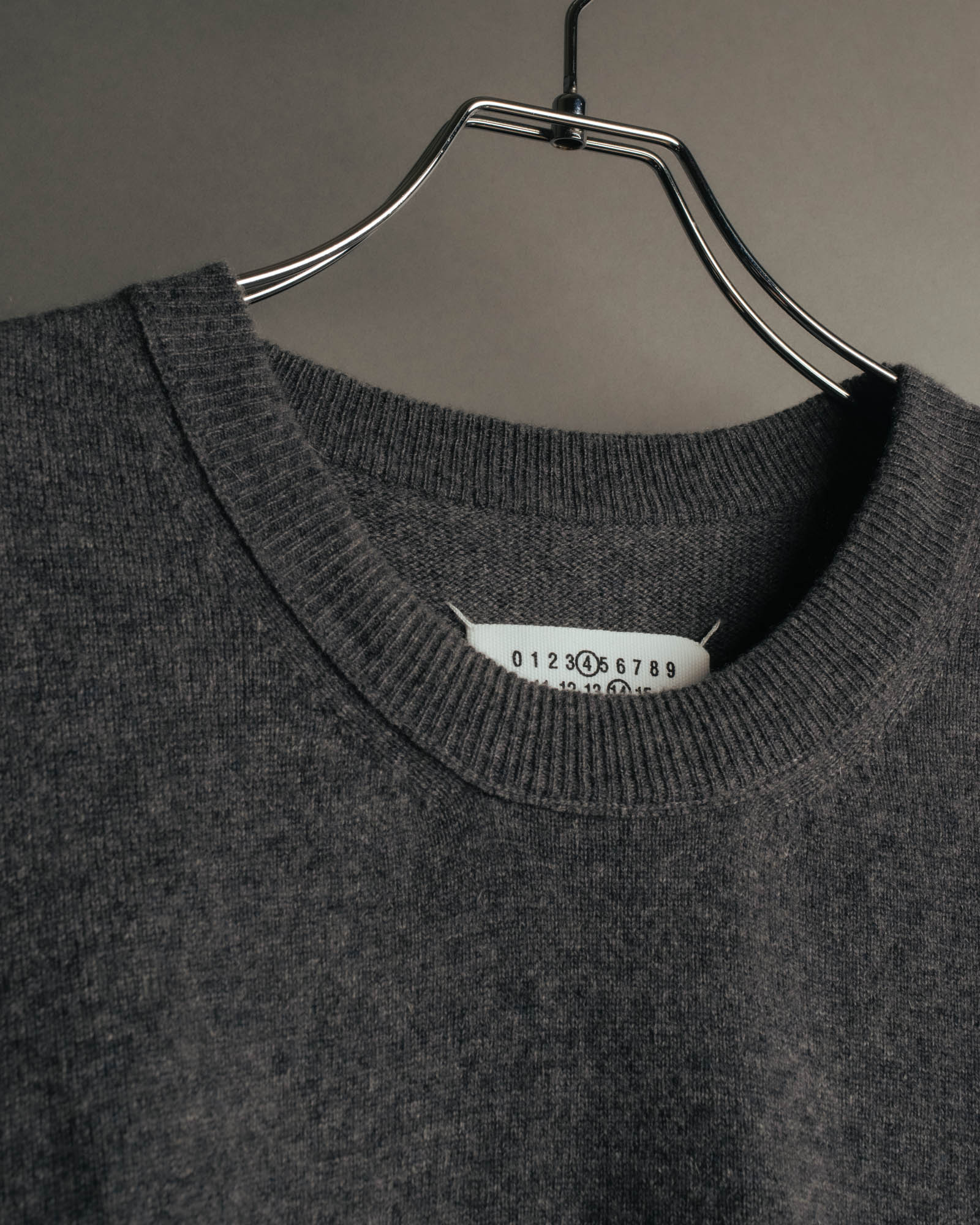 “Maison Margiela” 2023SS Minimal cashmere crewneck knit
