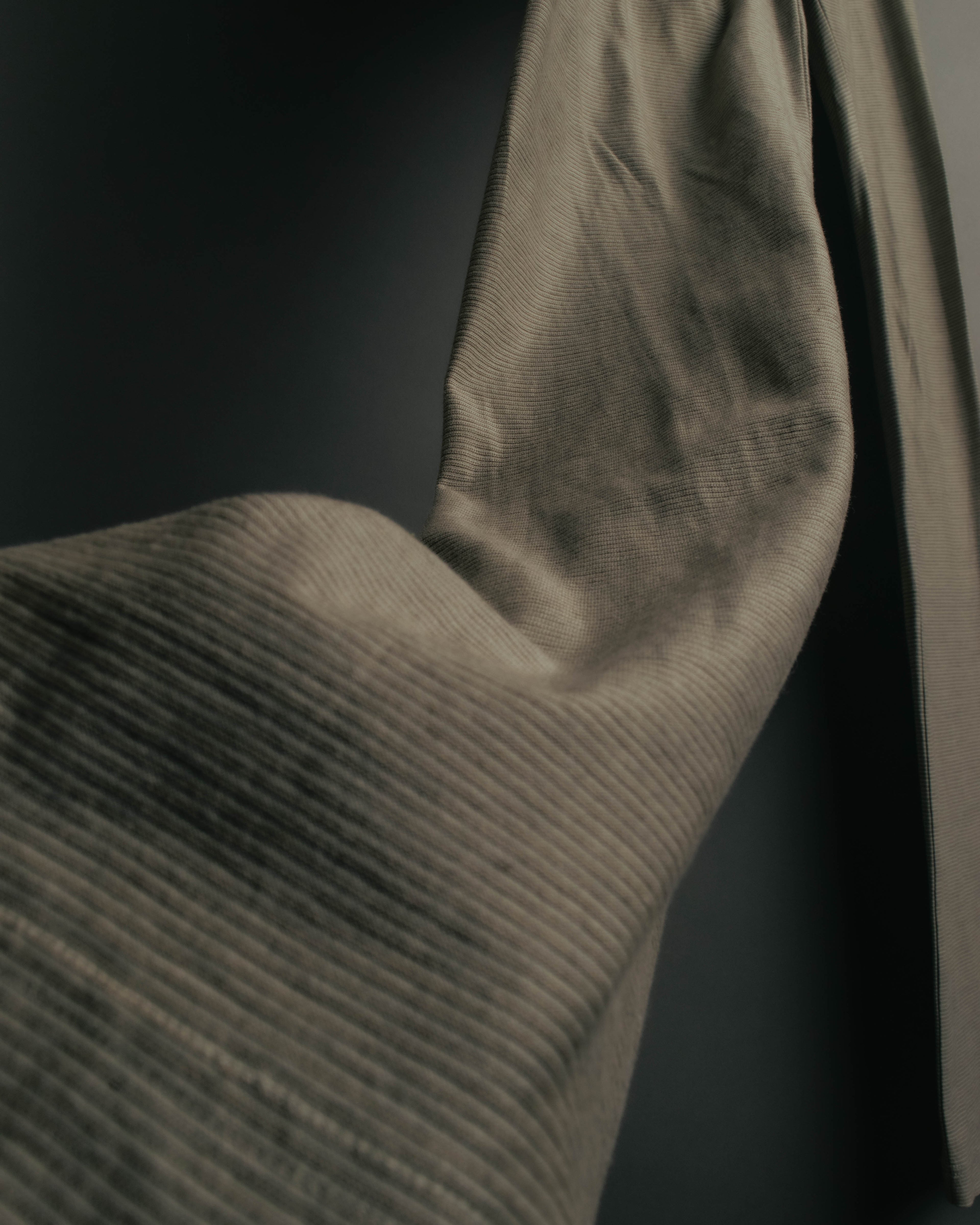 "VERONIQUE BRANQUINHO" 90's-00's Ribbed cotton easy pants