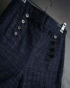“Christian Dior” 2021 Sailor front wide trousers