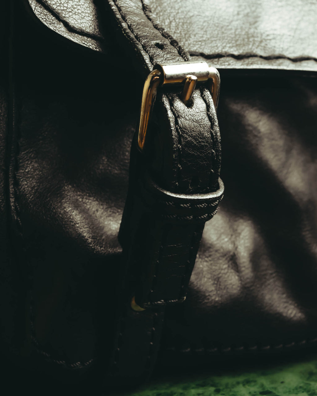 "Chloé" 00's Grained leather satchel bag