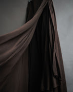 -SPECIAL- “CHANEL”90’s asymmetrical draped long skirt