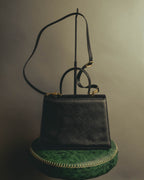 "Salvatore Ferragamo" 00's-10's Embossed leather top-handle bag
