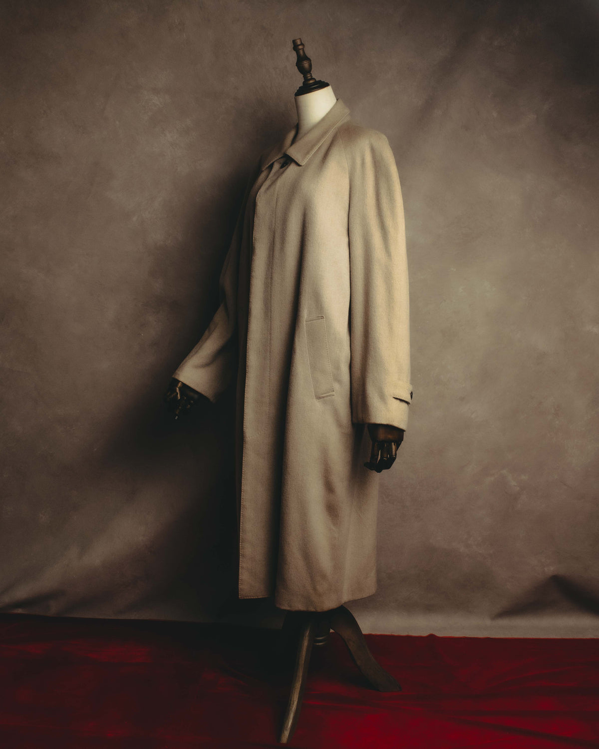 "Yves Saint Laurent" 90's Oversized wool balmacaan coat