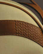 "Christian Dior" 70's-80's Classic canvas leather shoulder bag